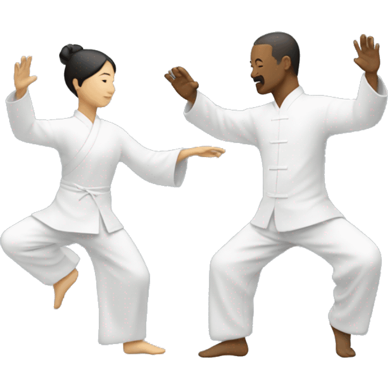 two people tai chi emoji