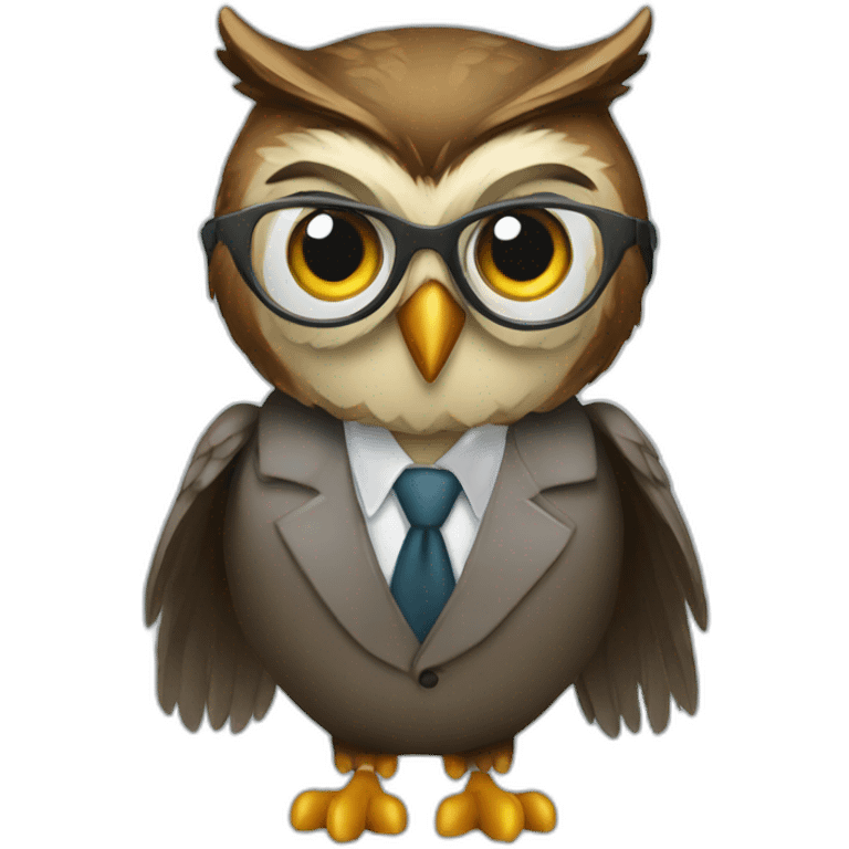 succesful businnes owl emoji