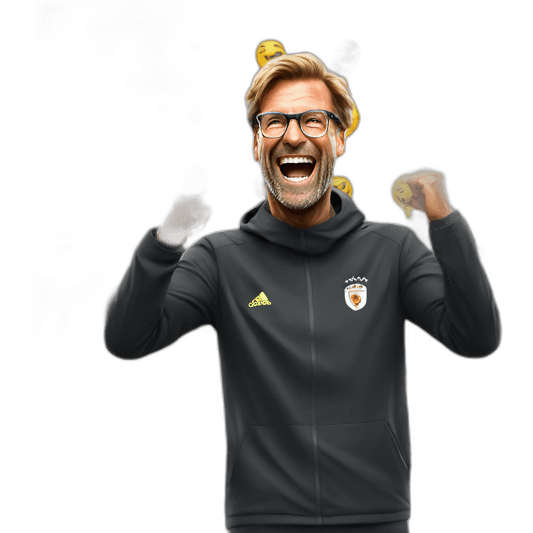 Jurgen Klopp celebrating emoji