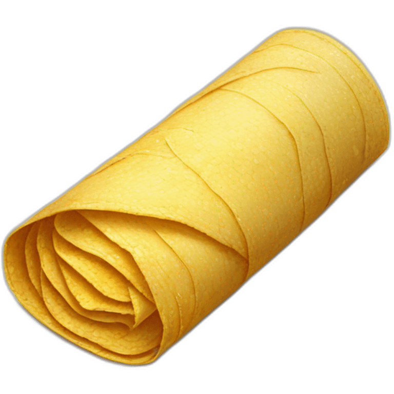 Stack of corn tortillas in a cloth emoji