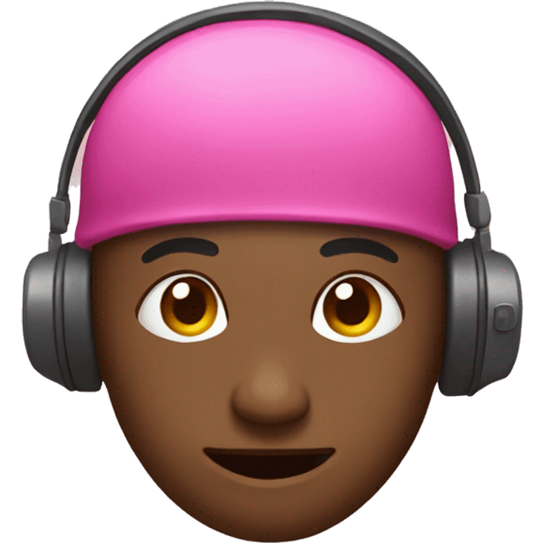 pink headpohones emoji