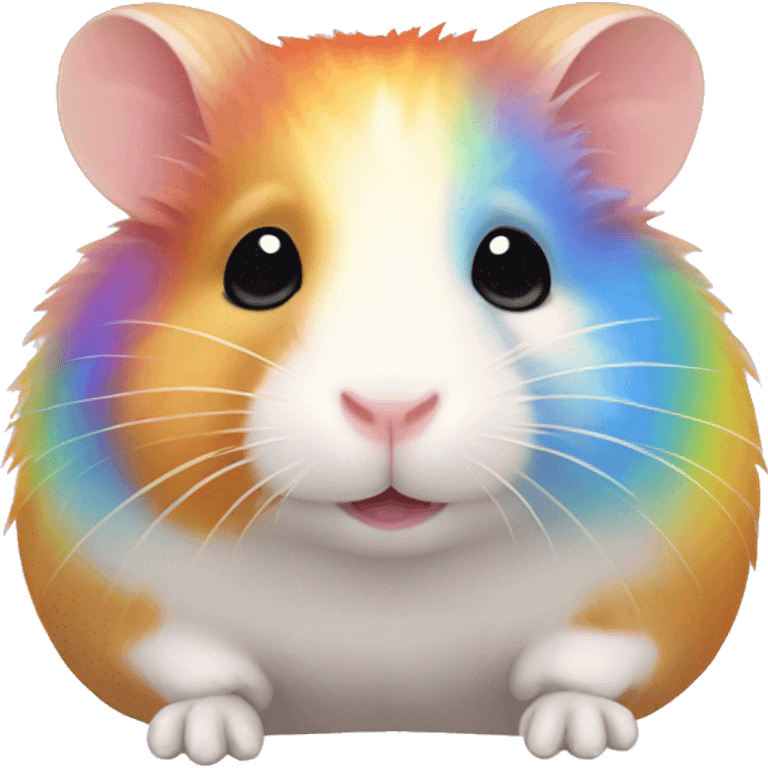 rainbow hamster emoji