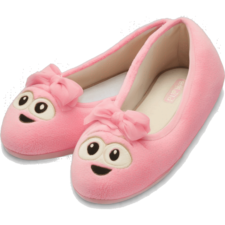 Chaussons ballerines isotoner  emoji