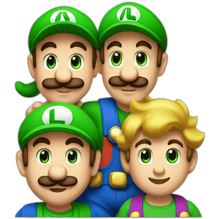 Mario & Luigi having babies emoji