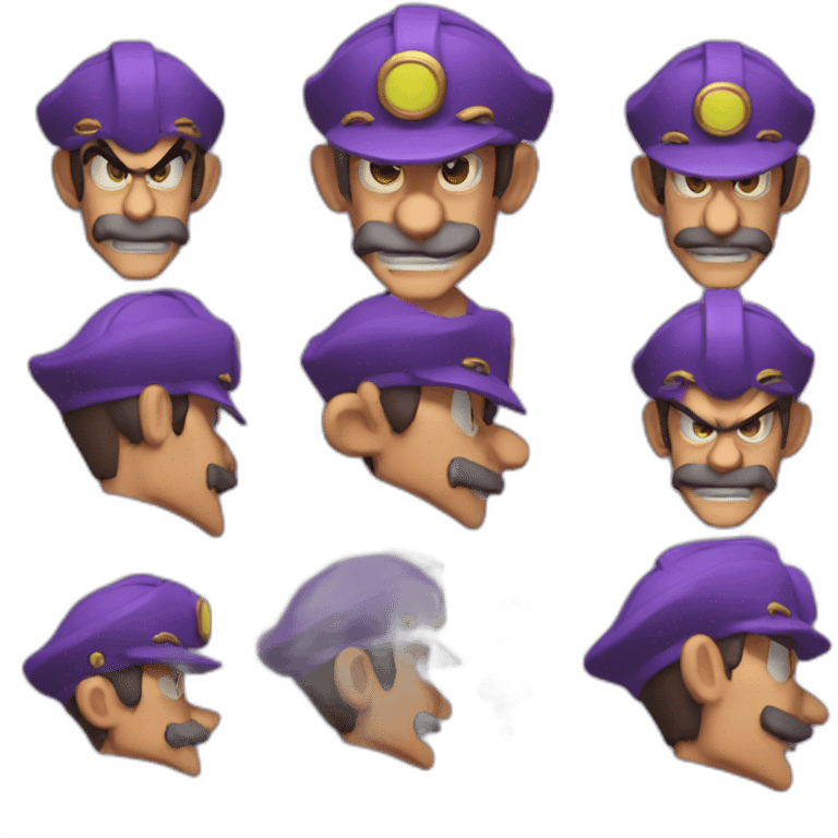 Waluigi DreamWorks face emoji