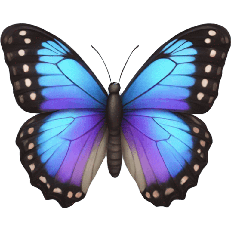 Blue and purple butterfly emoji