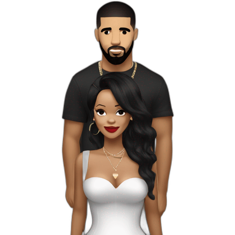 Rihanna with drake emoji