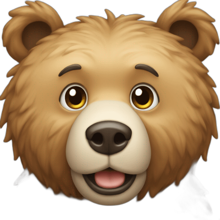 AN BULE AND BEAR HAFE FAsE TOWDHGDER emoji