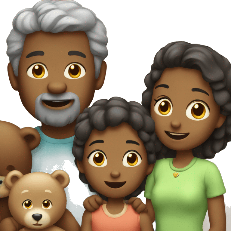 family of bears emoji