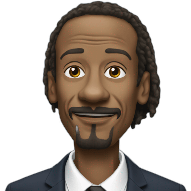 Emmanuel Macron style Snoop Dog emoji