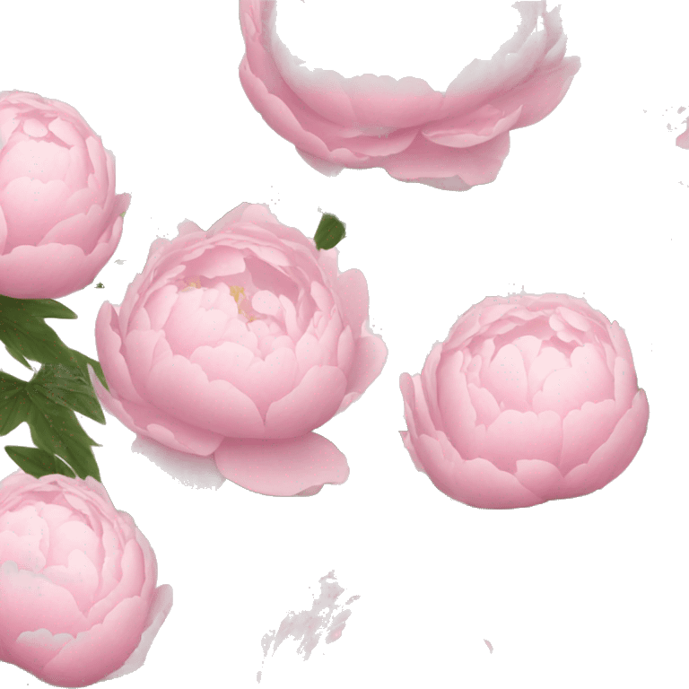 Light Pink peonies bouquet  emoji