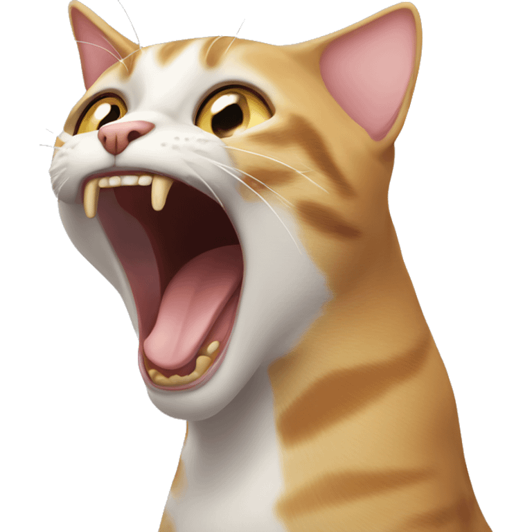 Screaming cat emoji