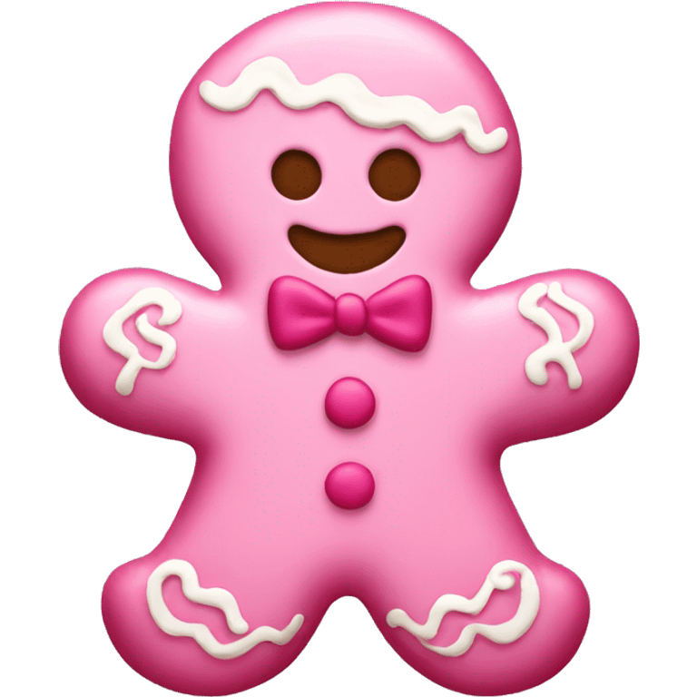 pink gingerbread emoji