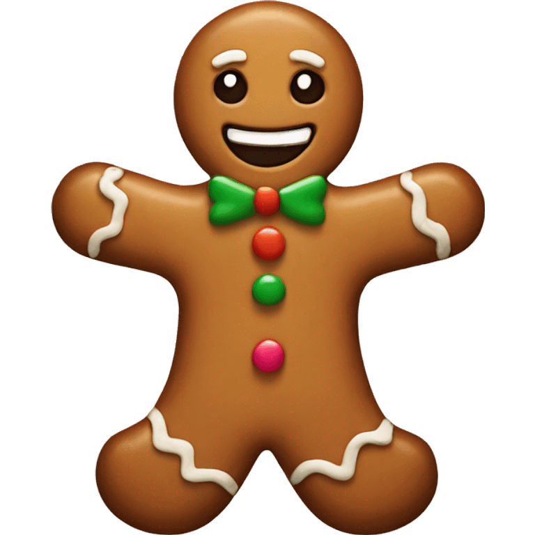 Gingerbread man emoji