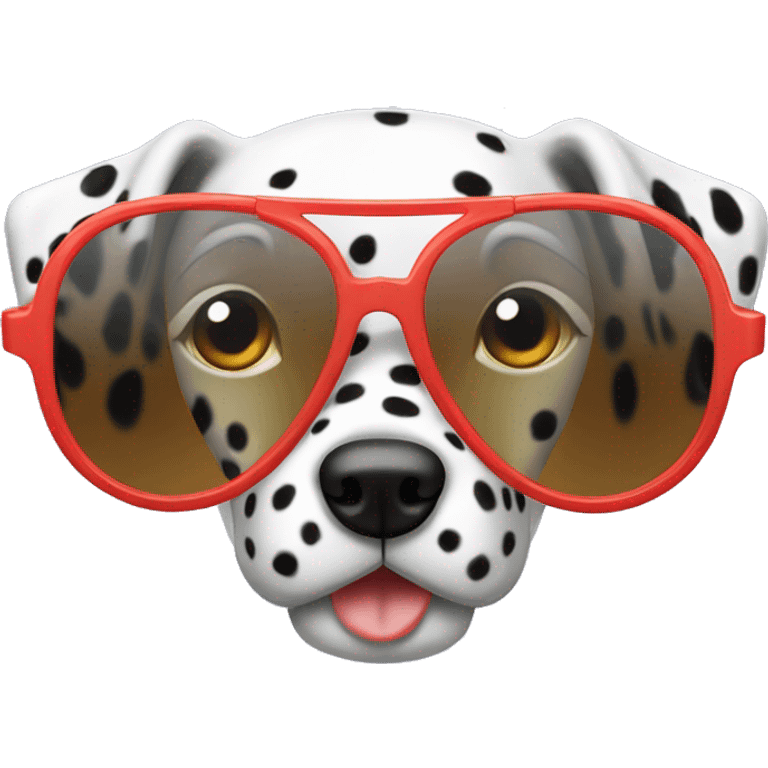 dalmatian sunglass emoji