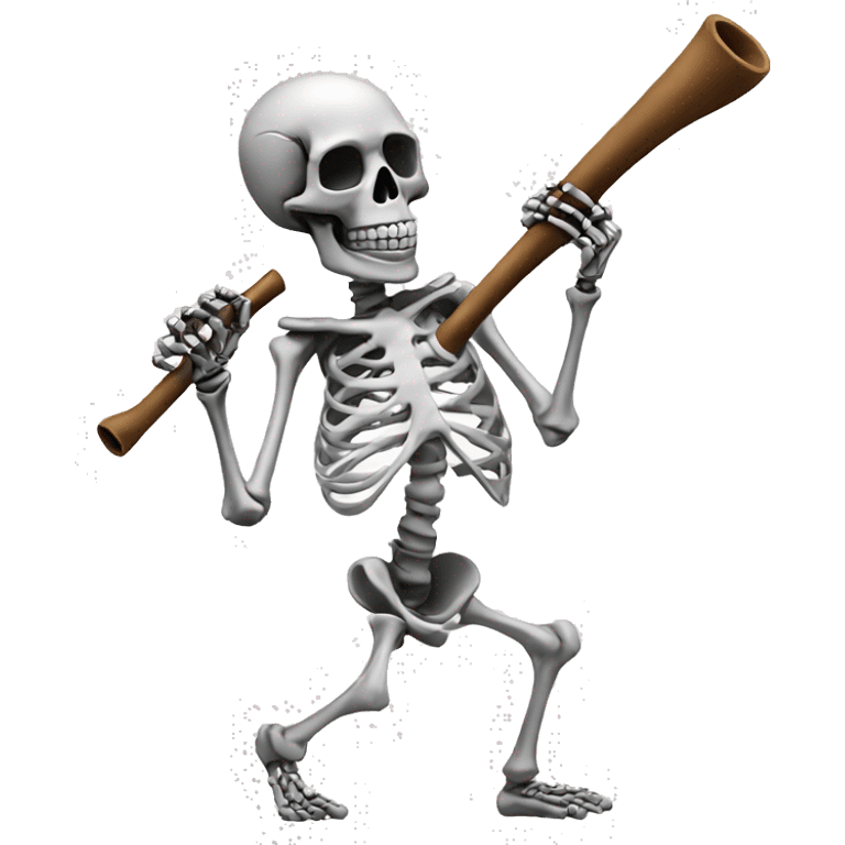 Skeleton hitting pipe emoji