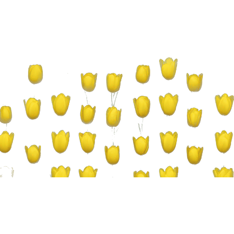 Yellow bouquet tulips emoji