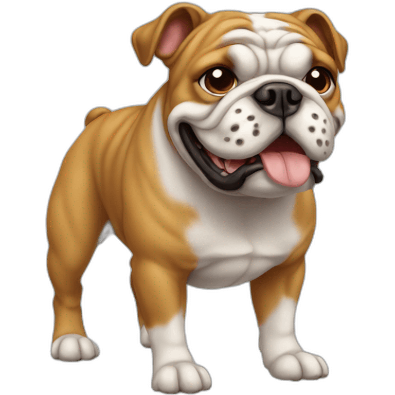 Dog Bulldog full-height emoji