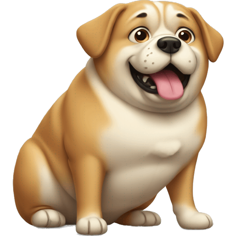 FAT dog emoji