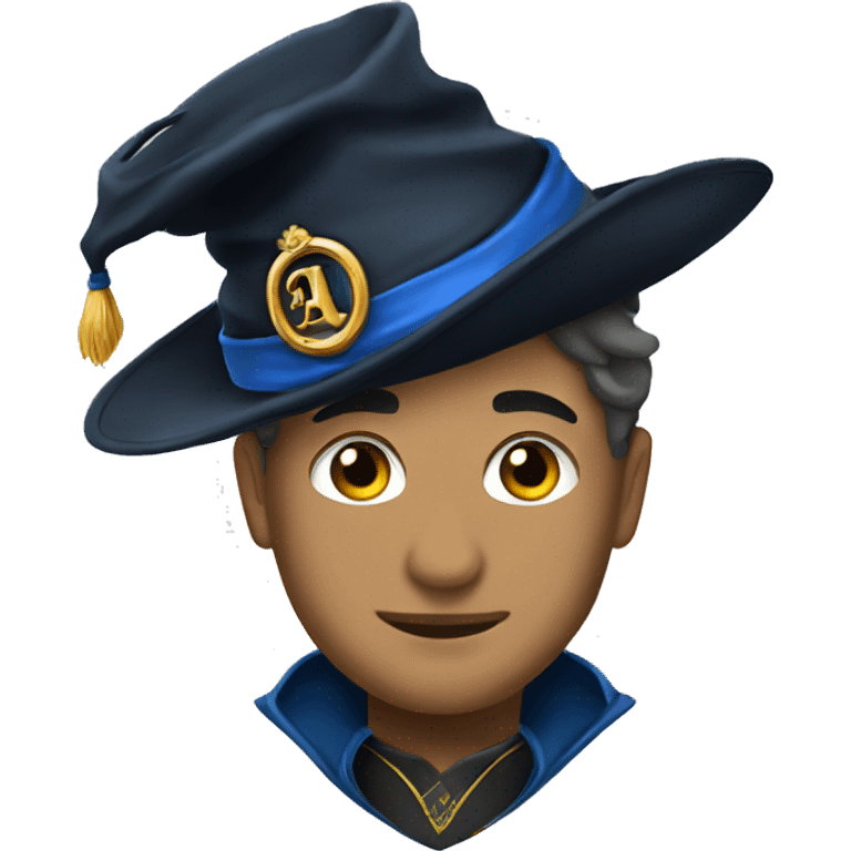 a magican hat ravenclaw emoji