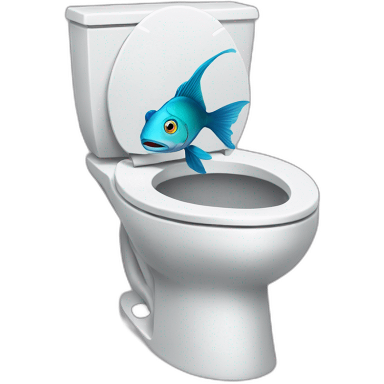 Fish in the toilet 📯 emoji