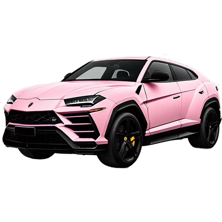 Pastel pink Lamborghini Urus S emoji