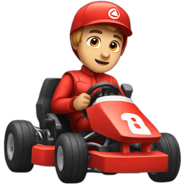 red kart without pilote emoji