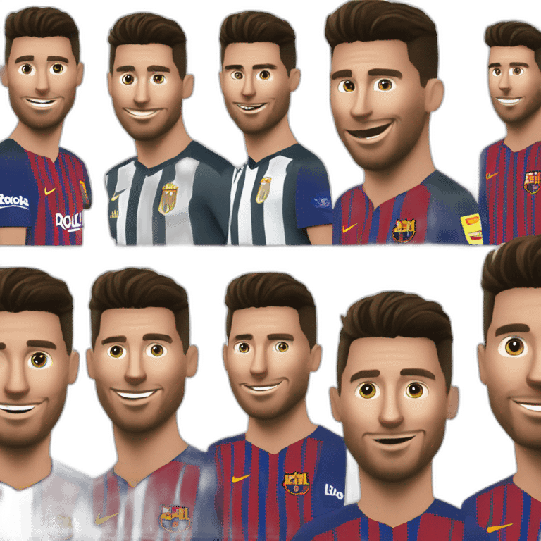 Ronaldo qui chevauche messi emoji