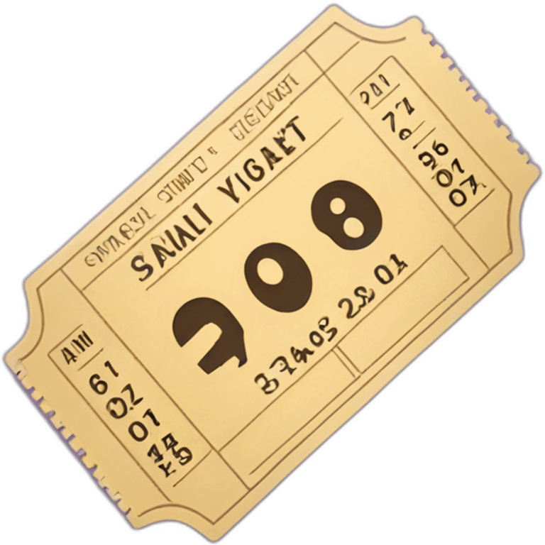 movie ticket stub emoji