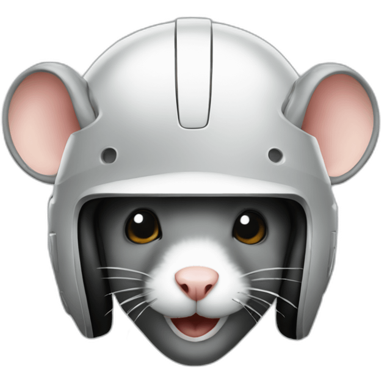 mouse in helmet emoji