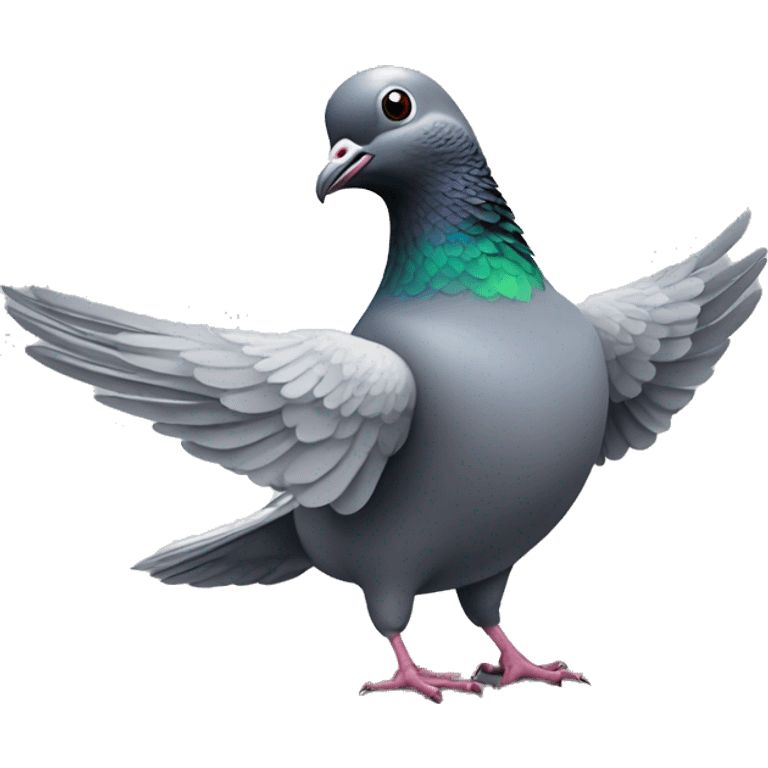 pigeon disco dancing emoji