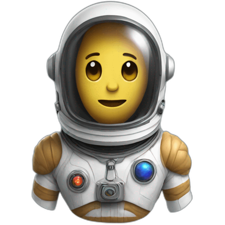 Peanut in space helmet emoji