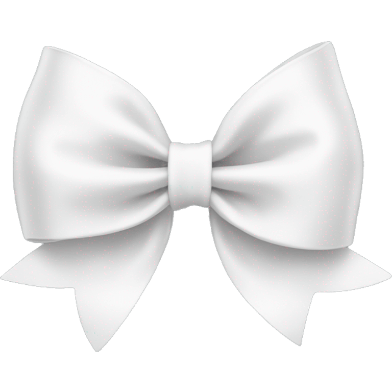 White bow on white bow emoji