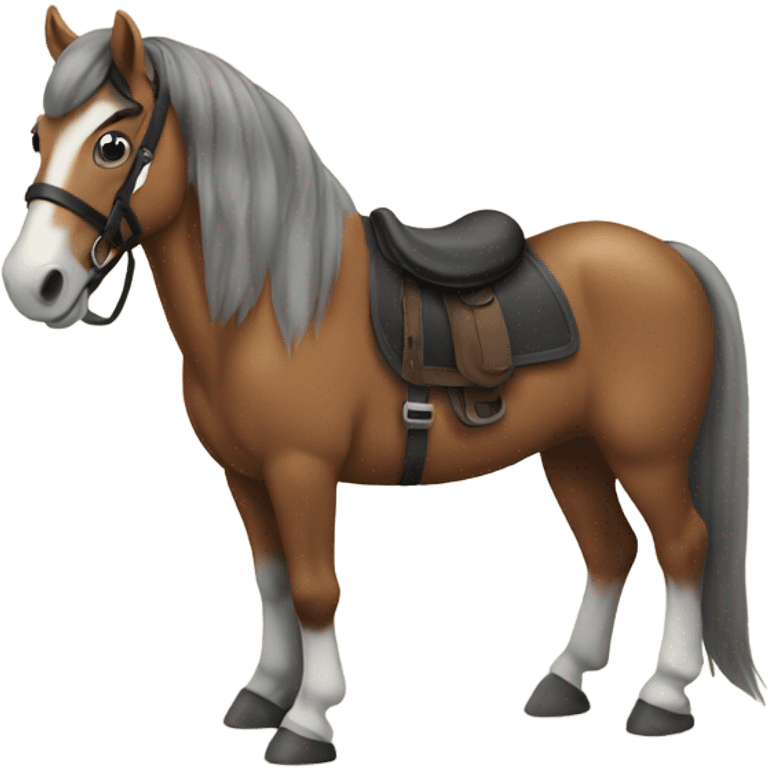 Horse on a pony  emoji