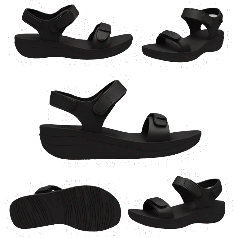 sandal black emoji