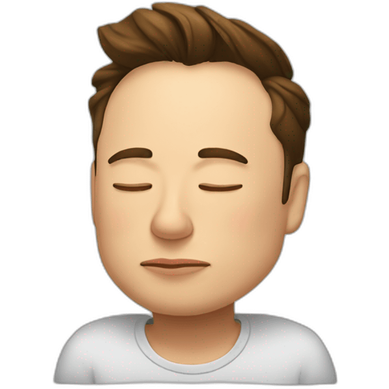 Elon Musk sleeping emoji