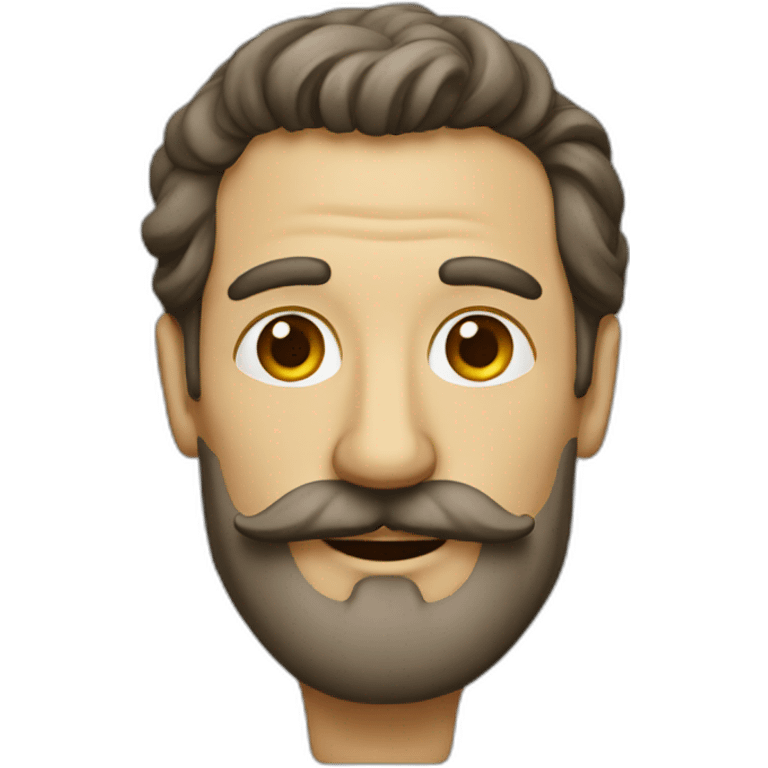 Italian man with long moustache emoji