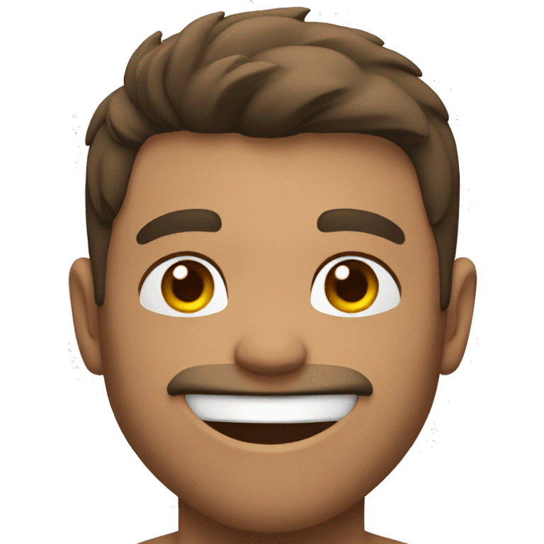  muscular guy smiling emoji