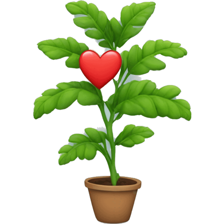 plant around a heart  emoji