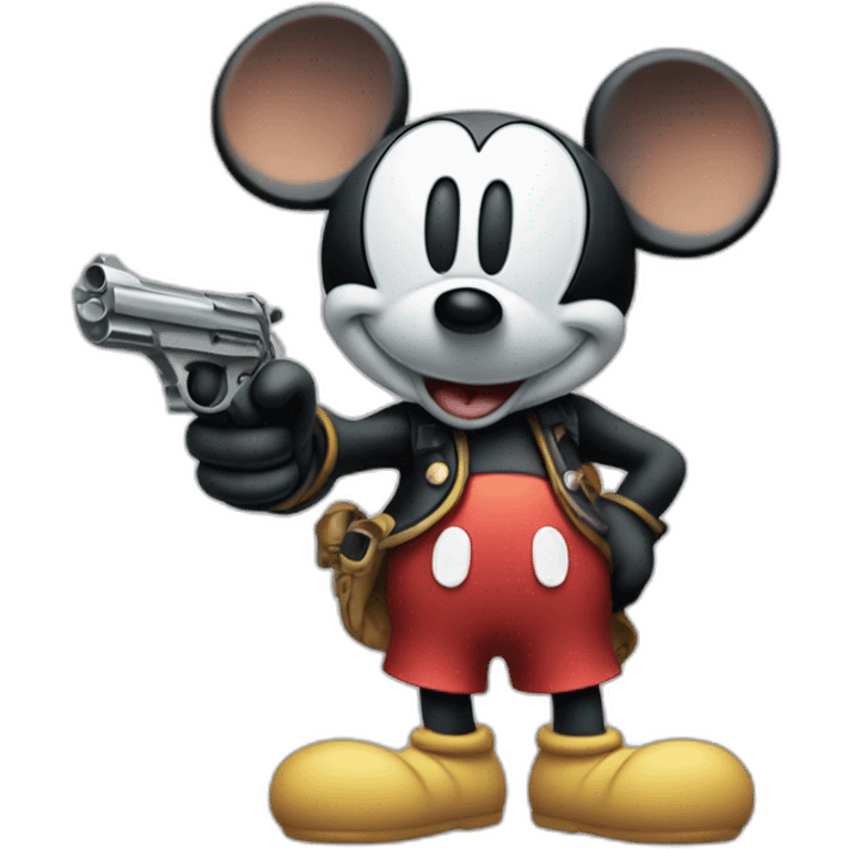 mickey-mouse-holding-pistol emoji