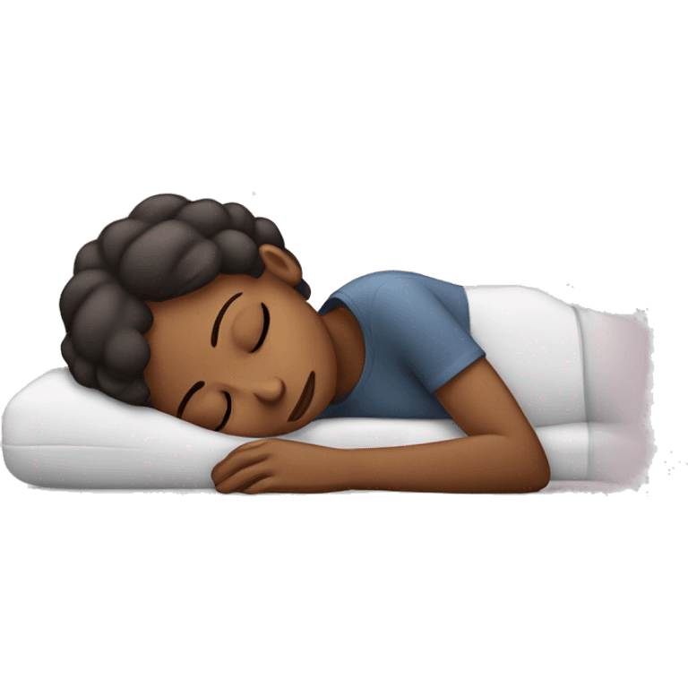 Tired laying woman emoji