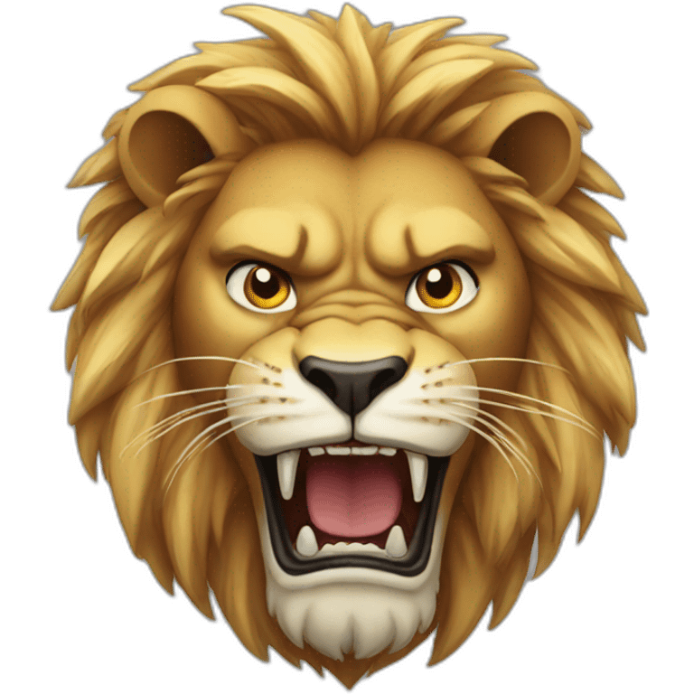 Angry lion emoji