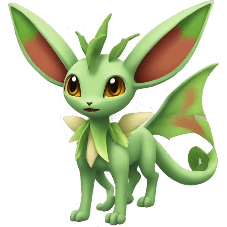 Leafeon-Flygon full body emoji