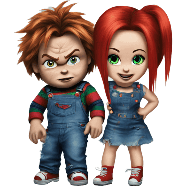 Chucky and tiffany emoji