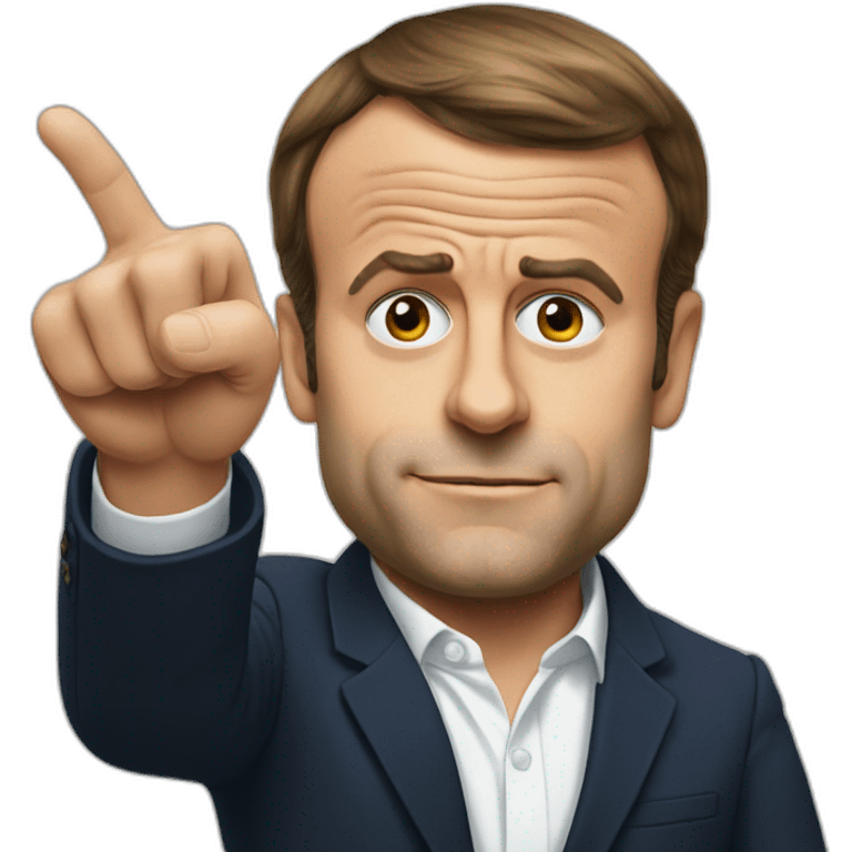 emmanuel macron thumbs down emoji