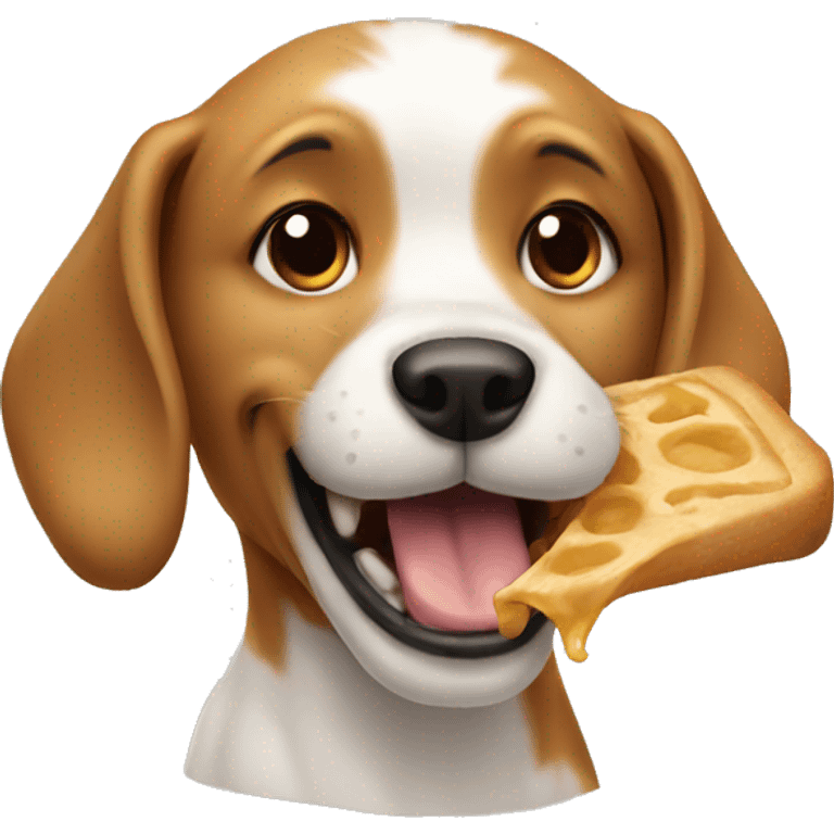 Dog eating  emoji