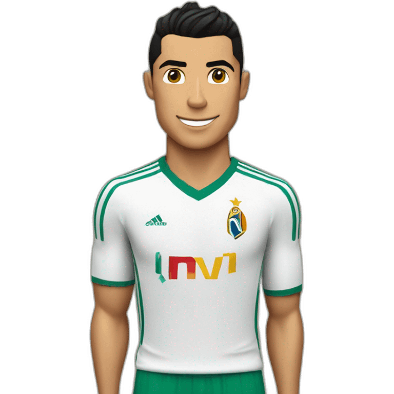 Cristiano Ronaldo porte le maillot ageriap, emoji