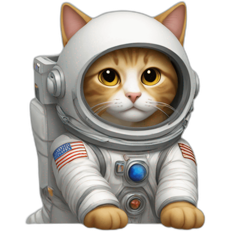 Gato astronauta emoji