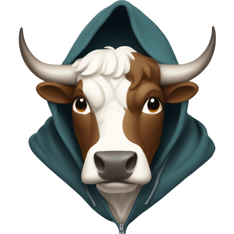 Bull in hoodie  emoji