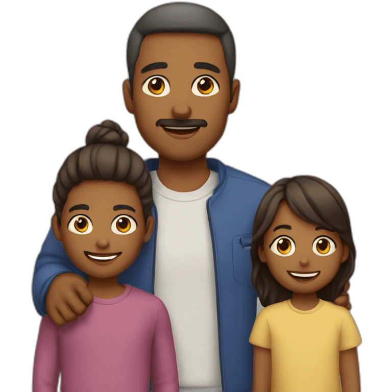 father and kids emoji